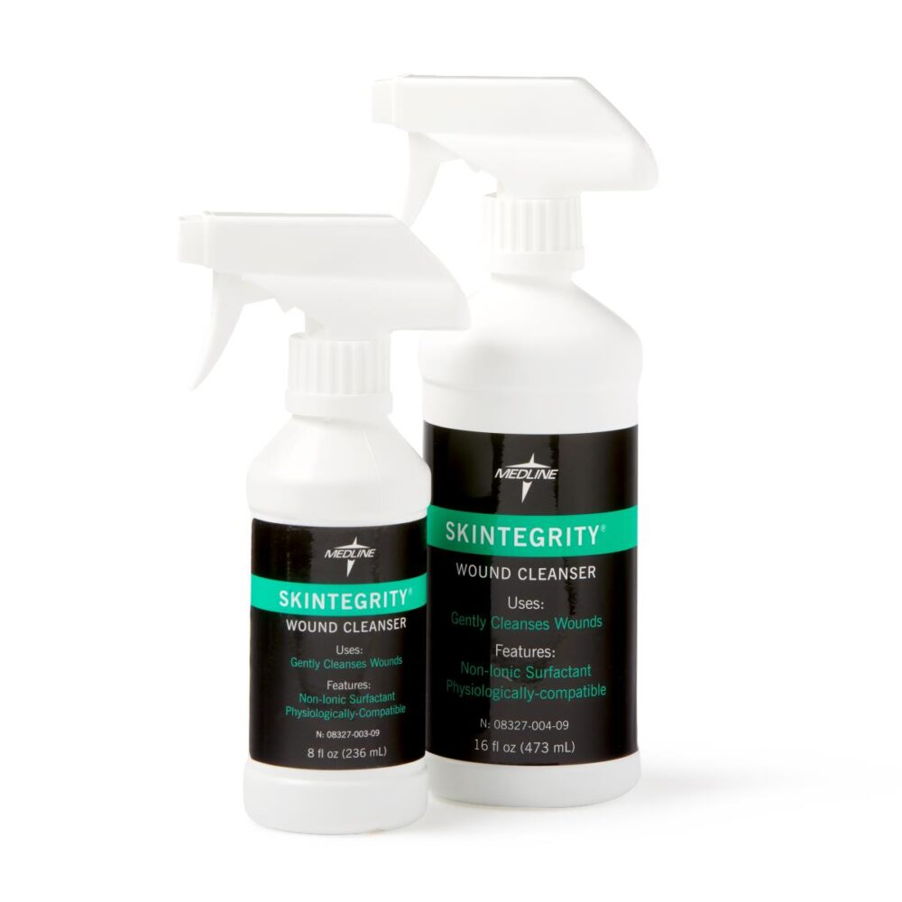 Skintegrity Wound Cleanser with Educational Packaging, 8 oz. Bottle with Trigger Sprayer
