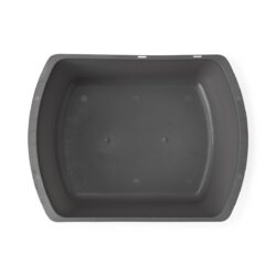 Rectangular Washbasin, 7.5 qt., Graphite, 10"L x 13.5"W x 4.75"H
