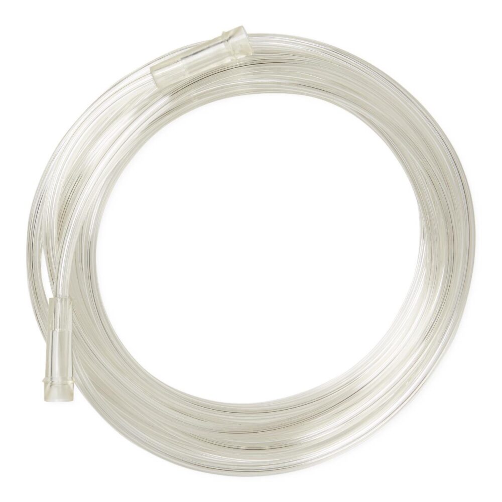 Clear Crush-Resistant Oxygen Tubing, 25', Standard Connector