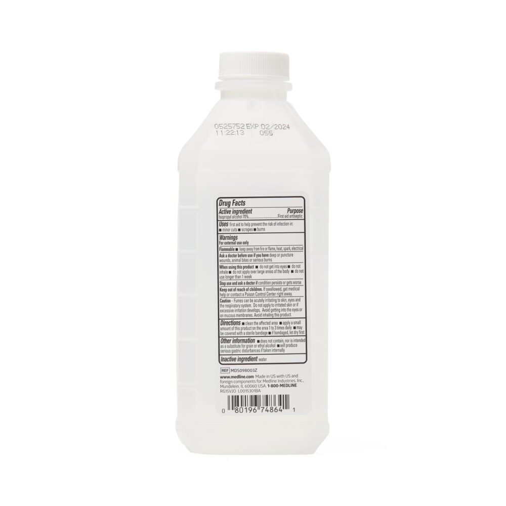 70% Isopropyl Rubbing Alcohol, 16 oz. - Image 2