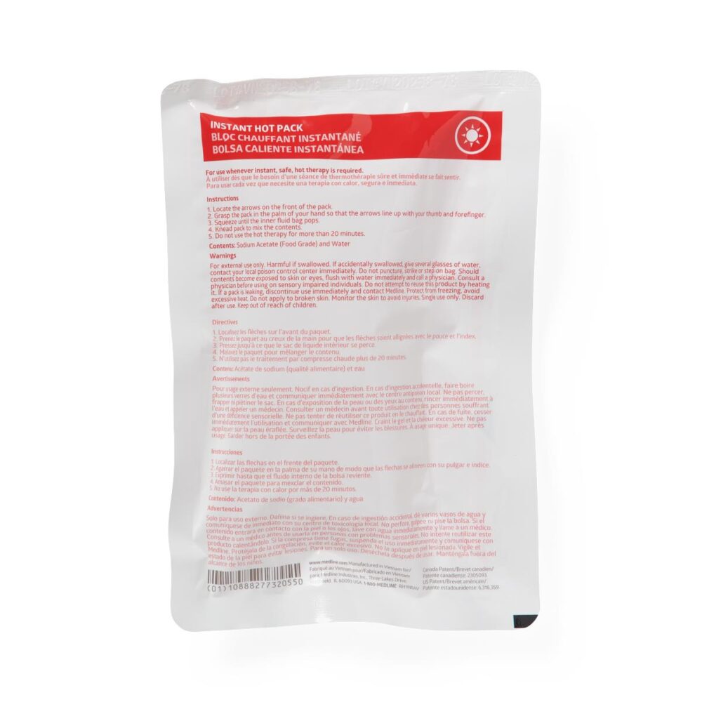 Medline Instant Hot Pack, 6" x 9" - Image 2