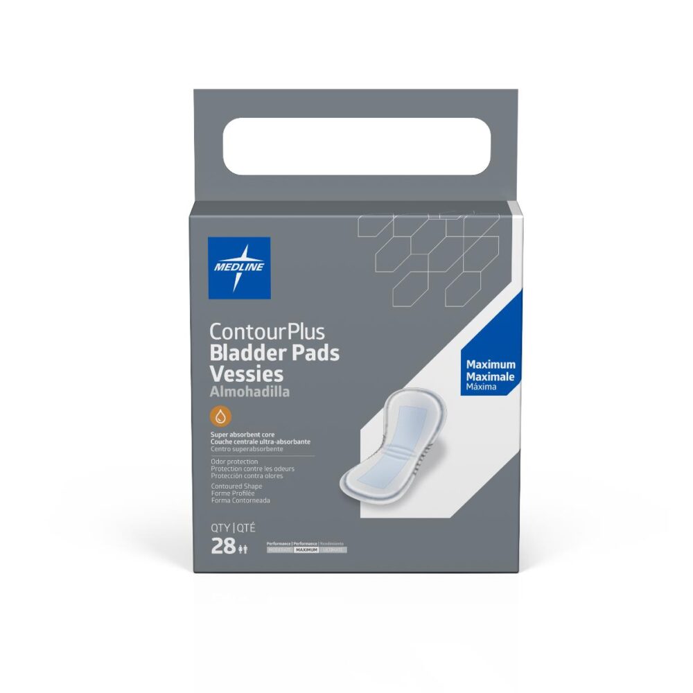 ContourPlus Bladder Control Pad for Incontinence, Maximum, 6.5" x 13.5"