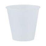 Plastic Drinking Cup, Translucent, Disposable, Polystyrene, 5 oz.