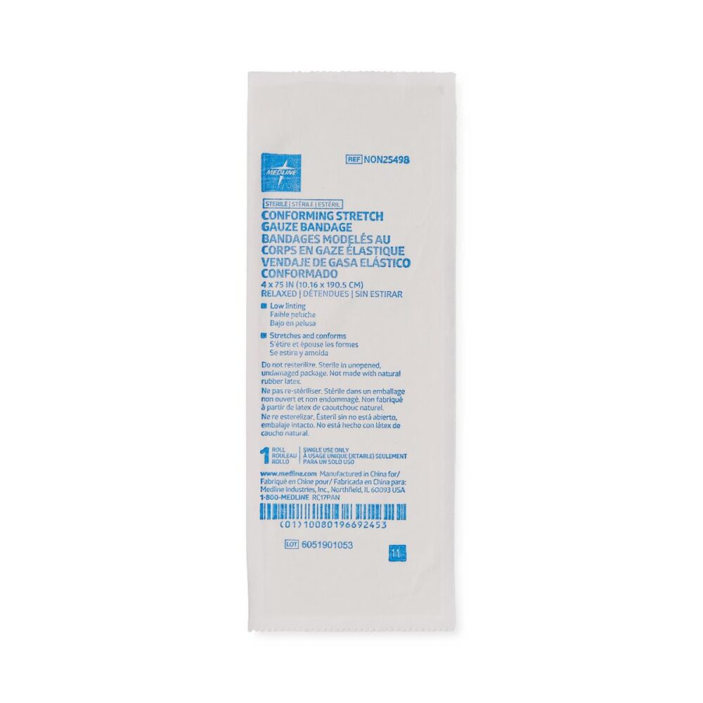 Sterile Conforming Gauze Bandage, 4" x 75", 12/BX - Image 6