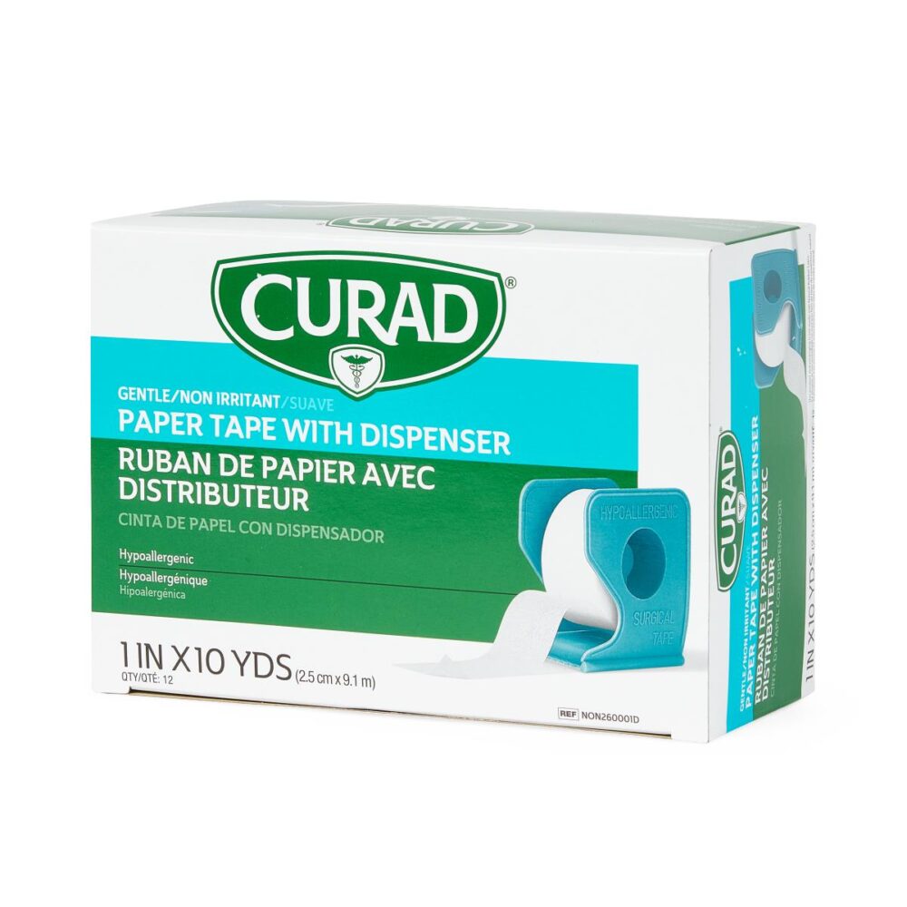 CURAD Paper Surgical Adhesive Tape with Dispenser, 1" x 10 yd. - Image 4