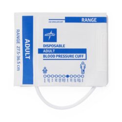 Disposable Soft Cloth 1-Tube Blood Pressure Cuff with Screw Connector, Adult - Image 3