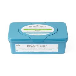 ReadyFlush Flushable Scented Wet Wipes, 8"x 10", 60/Pack
