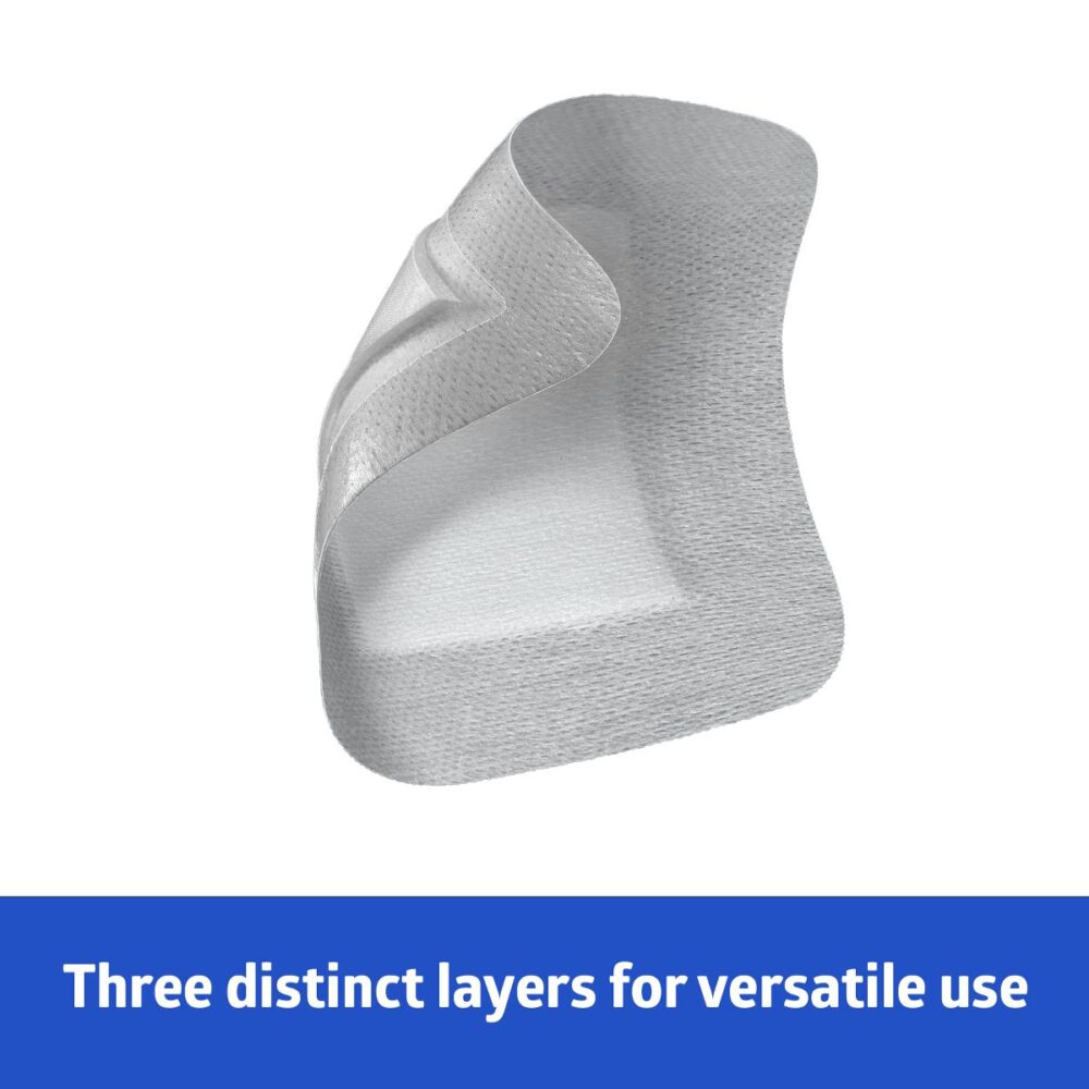 Sterile Bordered Gauze Adhesive Island Wound Dressing, 4" x 4" with 2.5" x 2.5" Pad - Image 2