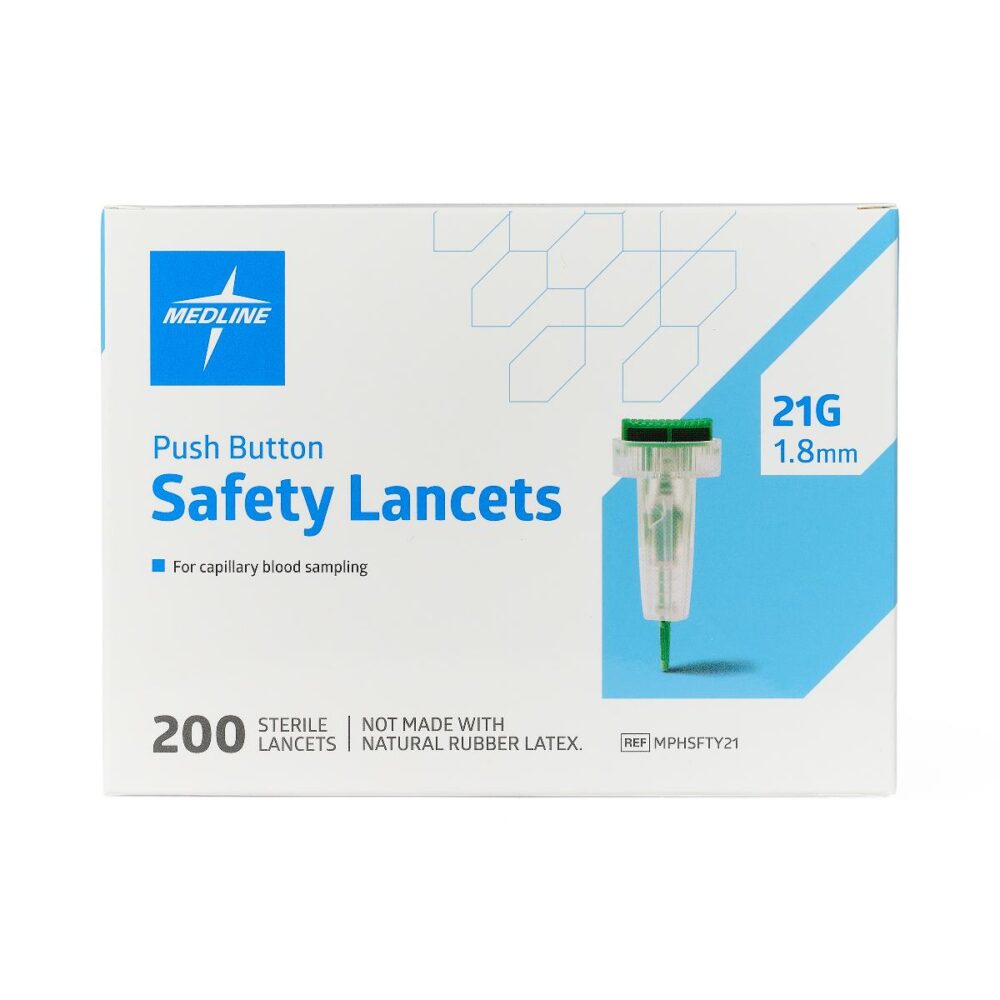Sterile Safety Lancet with Push-Button Activation, 21G x 1.8 mm - Image 4