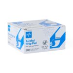 Alcohol Prep Pads, 2-Ply, Size M, 1-1/8" x 2-3/8"