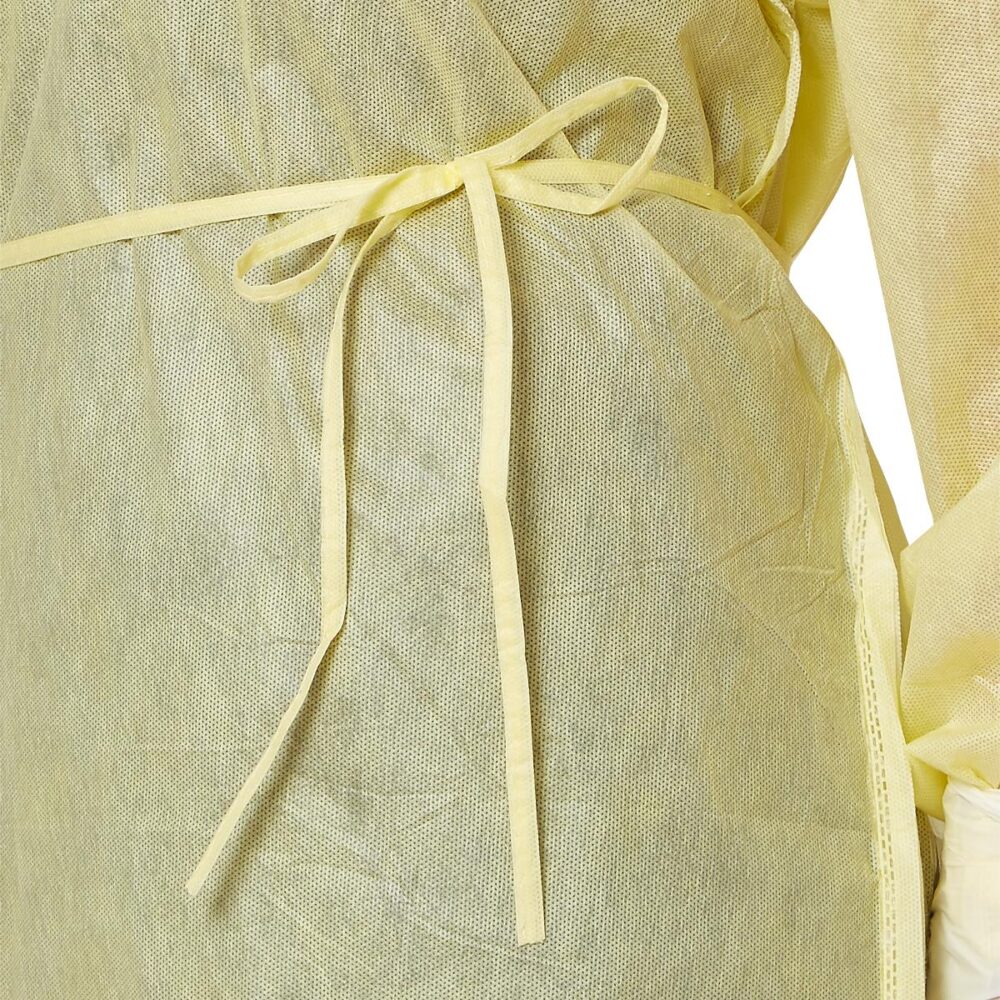 NON27SMS2 - Medium-Weight Cover Gown W/ Side & Neck Ties - Image 3