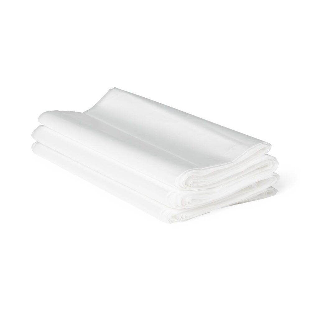 Trash Liner, Clear, 24" x 33", 6 Mic, Flat