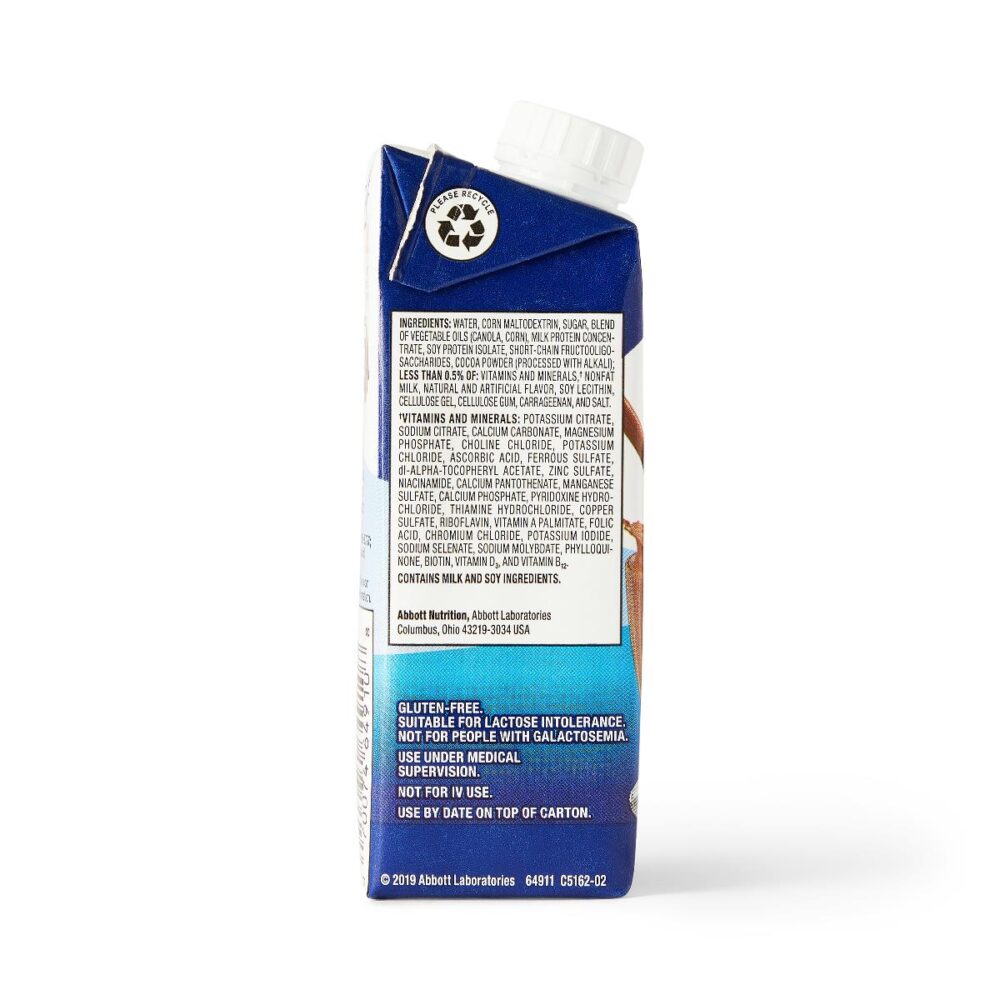 Ensure Plus Therapeutic Nutrition Shake, Milk Chocolate, 8 fl. oz. Reclosable Carton - Image 4