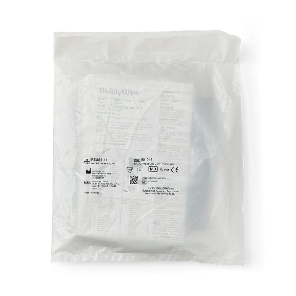 FlexiPort Reusable Blood Pressure Cuff, No Tubes or Connectors, Adult - Image 3