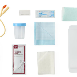 Foley Insertion Catheter with Silicone-Elastomer Coated Latex Catheter, 16 Fr, 10 mL Syringe, PVP, Specimen Container and AloeTouch Gloves in CSR-Wrapped Tray, 20/CS - Image 3
