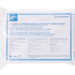 Two-Layer Tray with Drain Bag with Antireflux Tower and Silicone-Elastomer Coated Latex Foley Catheter, Drain Bag with Blunt Cannula Sample Port, 16 Fr, 10 mL, 10/CS