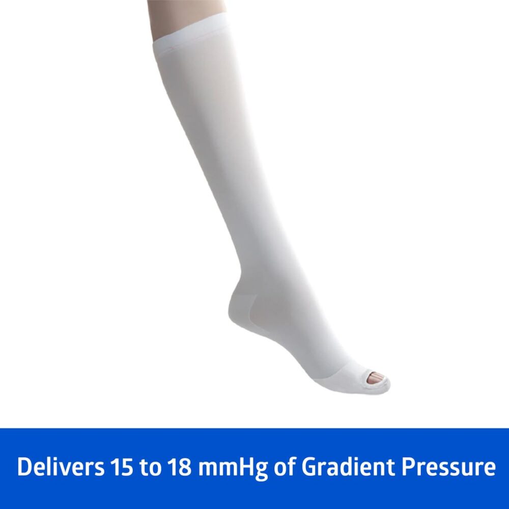 Medline Knee High Anti-Embolism Stockings, Regular, Size 3XL 12/BX - Image 2