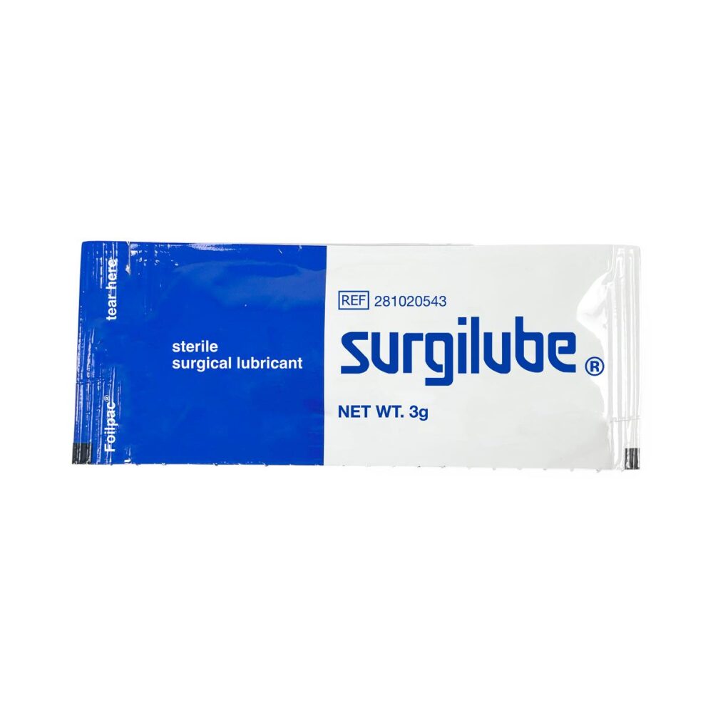 Surgilube Surgical Lubricant, 3 g Foilpac 144/BX