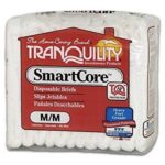 Tranquility SmartCore Disposable Briefs, Size M 96/CS